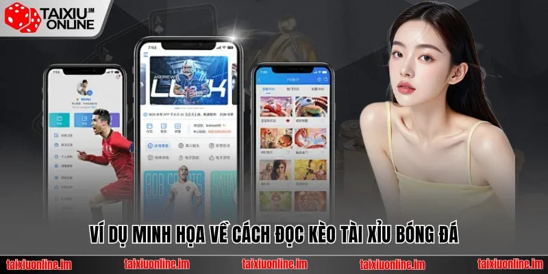 Ví dụ minh họa về cách đọc kèo tài xỉu bóng đá